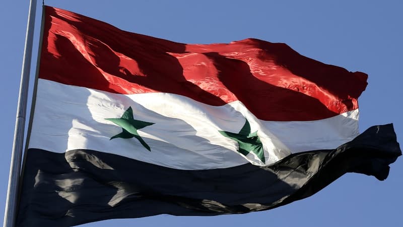 Un drapeau syrien - Image d'illustration 
