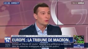 Tribune européenne: "Emmanuel Macron a 20 ou 30 ans de retard", estime Jordan Bardella, tête de liste RN aux européennes