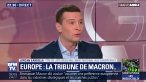 Tribune européenne: "Emmanuel Macron a 20 ou 30 ans de retard", estime Jordan Bardella, tête de liste RN aux européennes