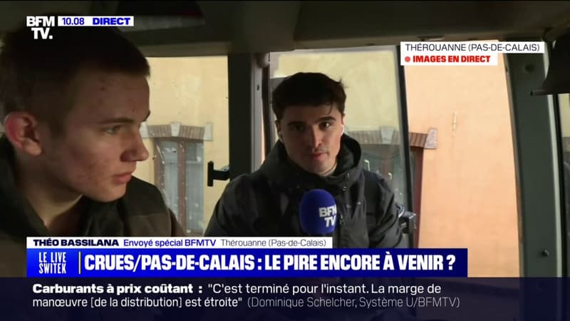 Pas-de-Calais: la solidarité s'organise à Thérouanne pour évacuer les personnes piégées par les inondations