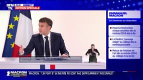 Emmanuel Marcon appelle à "briser certains tabous" et à ne pas avoir peur de "soulever certains mécontentements" au service des Français