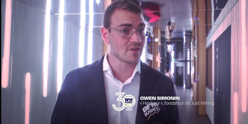 BFM Business a 30 ans: Owen Simonin "Hasheur", fondateur de Just Mining