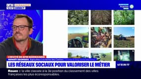 "Parler du quotidien": un agriculteur de Seine-Maritime partage son métier sur les réseaux sociaux