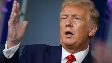 Donald Trump lors d'une conférence de presse à la Maison Blanche, à Washington, le 31 août 2020