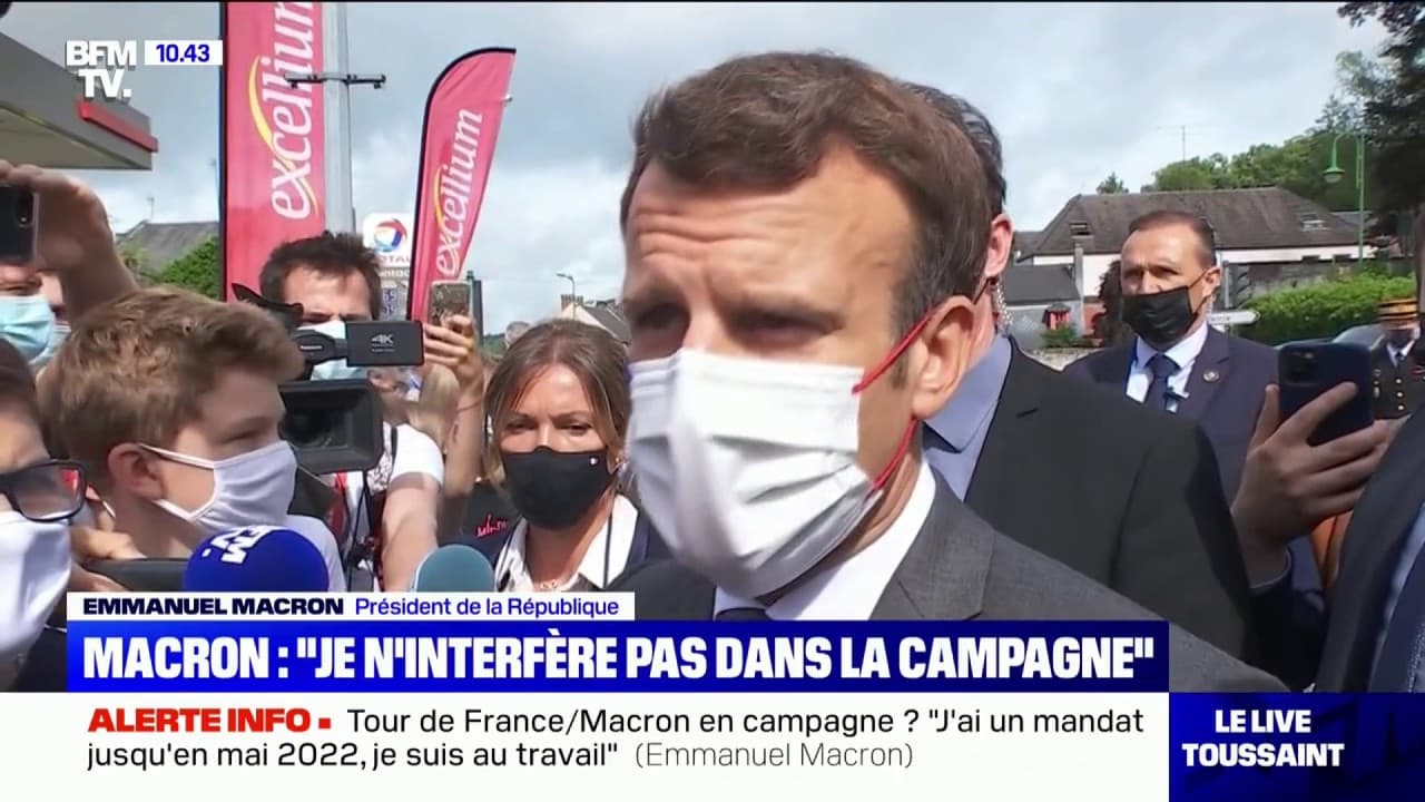 Emmanuel Macron: "Je n'interfère pas dans la campagne" des ...