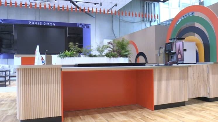 Un espace détente au village olympique Un espace détente au village olympique