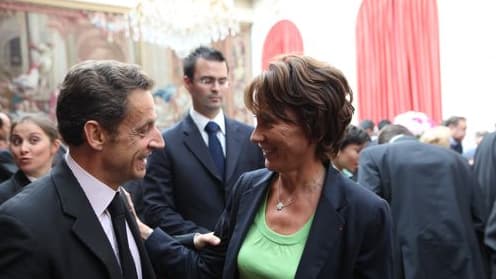 La députée UMP Chantal Brunel (ici en compagnie de Nicolas Sarkozy).