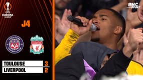 Toulouse 3-2 Liverpool : Restes célèbre la victoire dans le virage Brice Taton