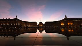 La place de la Bourse à Bordeaux le 8 décembre 2022