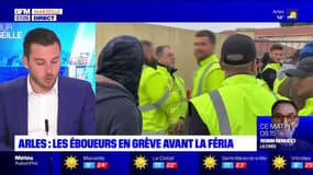 Arles: les éboueurs en grève avant la féria