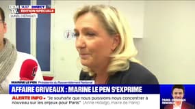 Affaire Griveaux : la justice "doit œuvrer pour déterminer qui sont les coupables de ces agissements" selon Marine Le Pen 