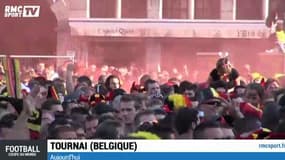 Football / La ville de Tournai, rouge de bonheur ! 22/06