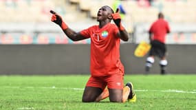Mohamed Kamara, gardien de la Sierra-Leone contre l'Algérie à la CAN 2022