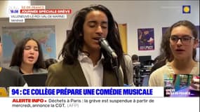 Val-de-Marne: les élèves du collège Jean Macé préparent une comédie musicale