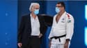 Jean-Luc Rougé (à gauche), le président de la Fédération française de judo