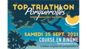 Affiche du Triathlon de Porquerolles