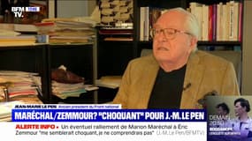 Un ralliement de Marion Maréchal à Éric Zemmour ? "Choquant" pour Jean-Marie Le Pen, qui apporte son soutien à sa fille