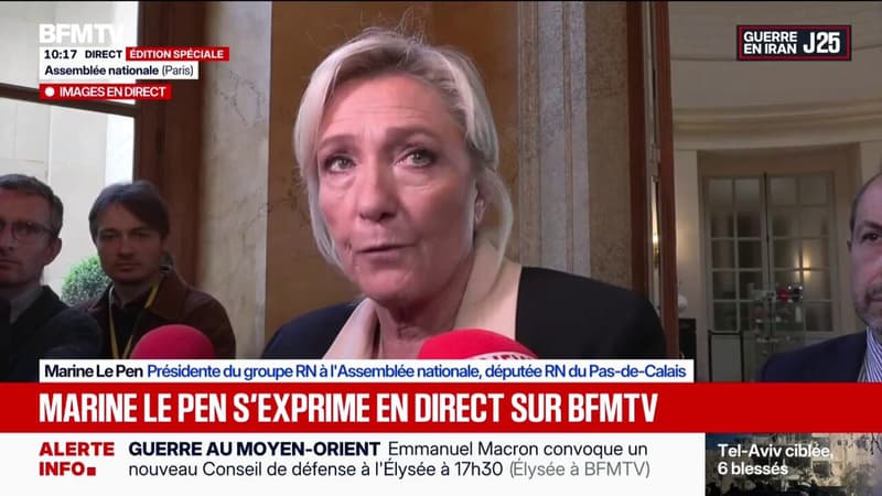 Prix du carburant: "L'État se comporte comme un profiteur de crise", lance Marine Le Pen (RN)