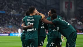 La joie des Lensois lors de la victoire face à l'OM, le 8 mars 2025.