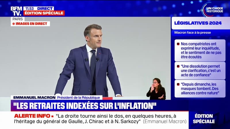 Emmanuel Macron fait son 