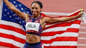 Allyson Felix aux Jeux olympiques de Tokyo le 6 août 2021