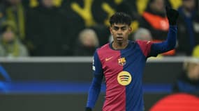 Lamine Yamal lors du match Dortmund-Barça (2-3, Ligue des champions), le 11 décembre 2024