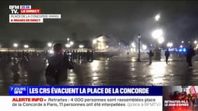 Paris: the police evacuate the Place de la Concorde, where 4,000 people gathered