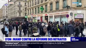 Lyon: quelques centaines de personnes ont manifesté contre la réforme des retraites