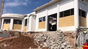 Un bâtiment s'est effondré ce mardi matin à Cannes, place Franklin Roosevelt, sur le chantier du Palm Beach.