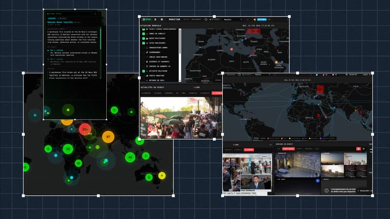 "World-Monitor" et "Worldmonitor.app": signe des temps, ces sites offrent à des dizaines de milliers d’utilisateurs de suivre l’actualité géopolitique en temps réel grâce à des "war rooms" personnelles