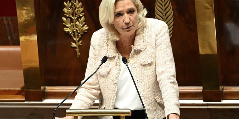 Marine Le Pen, le 8 septembre 2025 à l'Assemblée nationale.