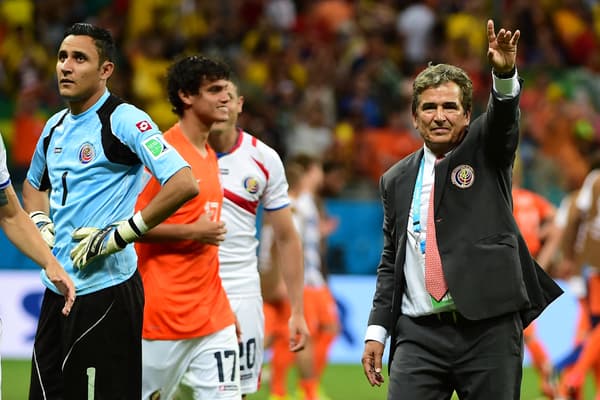 Keylor Navas et Jorge Luis Pinto lors du Mondial 2014