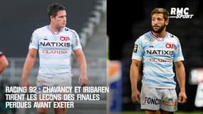 Racing 92 : Chavancy et Iribaren tirent les leçons des finales perdues avant d'affronter Exeter