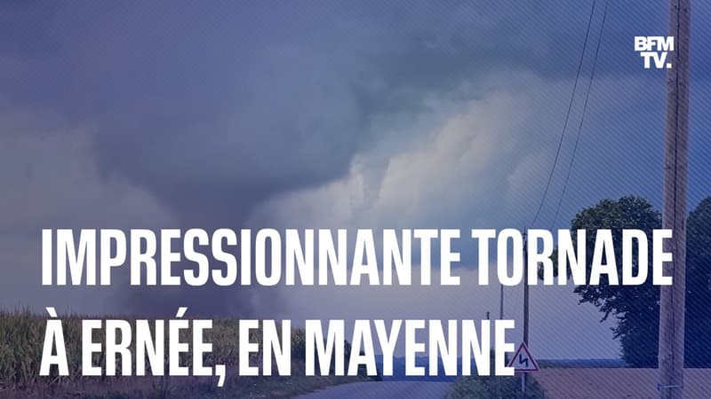 Mayenne: les images de l'impressionnante tornade à Ernée