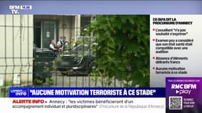Attaque au couteau à Annecy: les images de la sortie de garde à vue du suspect, sur un fauteuil roulant 