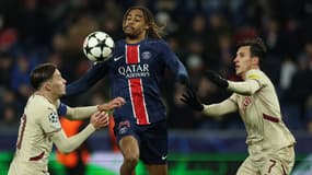 Bradley Barcola lors du match de Ligue des champions entre Salzbourg et le PSG - le 10/12/2024
