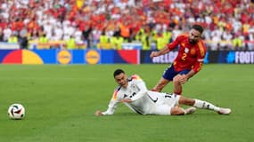 Dani Carvajal lors d'Allemagne-Espagne (1-2, a.p., Euro), le 5 juillet 2024