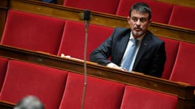 Manuel Valls le 3 octobre 2017 à l'Assemblée nationale. 