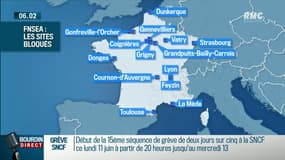 Raffineries et dépôts de carburants bloqués par les agriculteurs: la carte
