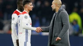 Houssem Aouar et Pep Guardiola 