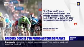 Lyon: Grégory Doucet s'en prend au Tour de France, un événement "machiste et polluant"