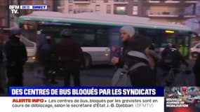 Grève: le dépôt de bus de Pantin en cours de déblocage par la police