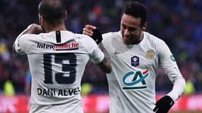 Alves et Neymar