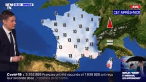 La météo prévue l'après-midi du 6 mars 2021