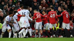 La bagarre générale entre les joueurs de Manchester United et de Crystal Palace, 4 février 2023