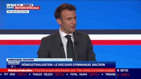 Réindustrialisation: le discours d'Emmanuel Macron