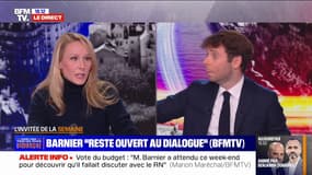 Menace de censure du gouvernement: "C'est entre les mains" de Michel Barnier, assure Marion Maréchal