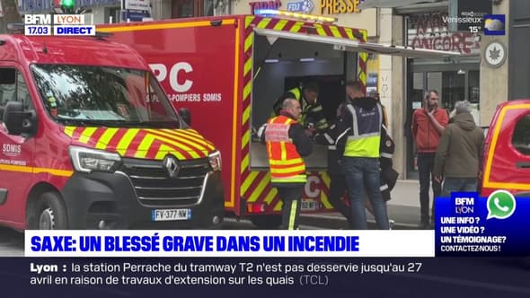 Lyon: un homme en urgence absolue après un incendie dans le 7e arrondissement