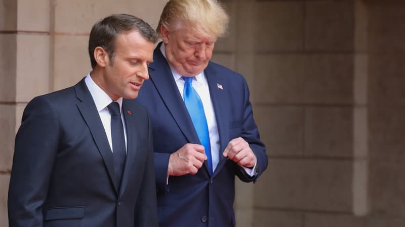 Donald Trump et Emmanuel Macron en Normandie en juin 2019.