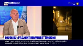 "Il m'a percuté (...) Il m'a roulé sur le pied gauche", témoigne l'adjoint de Toussieu, dans le Rhône, percuté par une voiture.